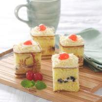 Cara membuat Cake Keju Kismis - Resep Masakan Rumahan