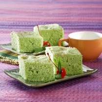 Cara membuat Bolu Pandan Kelapa Kukus - Resep Masakan Rumahan