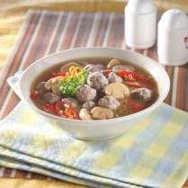Cara membuat Bola Daging Masak Jamur - Resep Masakan Rumahan