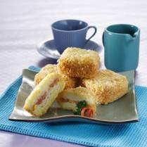 Cara membuat Roti Goreng Isi Sosis Saus Putih - Resep Masakan Rumahan