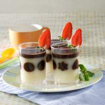 Cara membuat Puding Tofu Saus Cokelat - Resep Masakan Rumahan