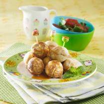 Cara membuat Poffertjes Pisang Saus Karamel - Resep Masakan Rumahan