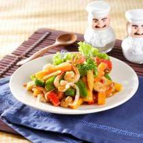 Cara membuat Udang Tumis Jagung - Resep Masakan Rumahan
