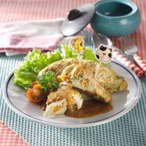 Cara membuat Omelet Sayur Saus Pecel - Resep Masakan Rumahan