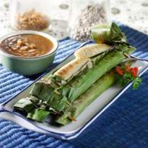 Cara membuat Otak-Otak Bumbu Opor Saus Kacang - Resep Masakan Rumahan