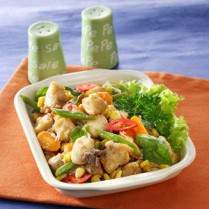 Cara membuat Oseng Tenggiri Jagung Kemangi - Resep Masakan Rumahan