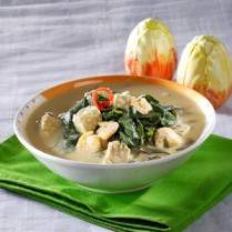 Cara membuat Bobor Daun Singkong - Resep Masakan Rumahan