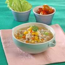 Cara membuat Sup Jagung Ayam Berserabut - Resep Masakan Rumahan