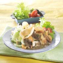 Cara membuat Tahu Gunting Dengan Gimbal Udang - Resep Masakan Rumahan