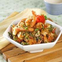 Cara membuat Balado Udang Aroma Jeruk - Resep Masakan Rumahan
