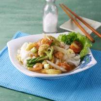Cara membuat Kwetiau Siram Sayuran - Resep Masakan Rumahan
