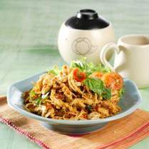 Cara membuat Ayam Suwir Masak Kemangi - Resep Masakan Rumahan