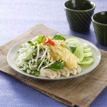 Cara membuat Karedok Bumbu Kuning - Resep Masakan Rumahan