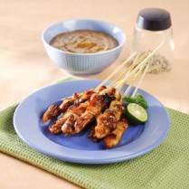 Cara membuat Sate Ayam Bumbu Kacang Aroma Jeruk - Resep Masakan Rumahan