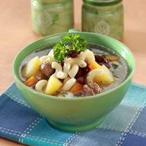 Cara membuat Sup Makaroni Kacang Merah - Resep Masakan Rumahan