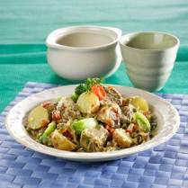 Cara membuat Sandung Lamur Dan Kentang Masak Cabai Hijau - Resep Masakan Rumahan