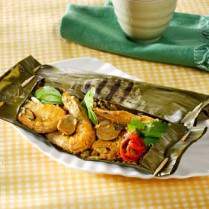 Cara membuat Pepes Udang Woku - Resep Masakan Rumahan