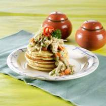 Cara membuat Pancake Sayur Carbonara - Resep Masakan Rumahan