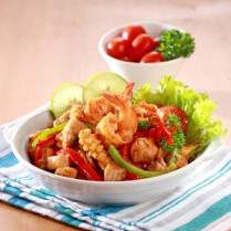 Cara membuat Seafood Masak Paprika - Resep Masakan Rumahan