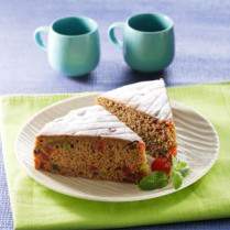 Cara membuat Cake Santan Mix Fruit - Resep Masakan Rumahan