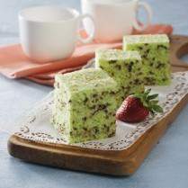 Cara membuat Bolu Pandan Kelapa Kukus - Resep Masakan Rumahan