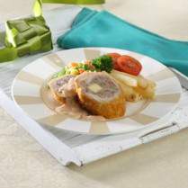 Cara membuat Ayam Gulung Jamur Saus Itali - Resep Masakan Rumahan