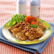 Cara membuat Tempe Goreng Kering Bubuk Kelapa - Resep Masakan Rumahan