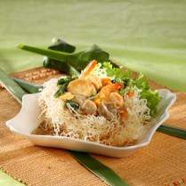 Cara membuat Bihun Goreng Siram Sayuran Tofu - Resep Masakan Rumahan