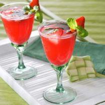 Cara membuat Punch Stroberi Minty - Resep Masakan Rumahan