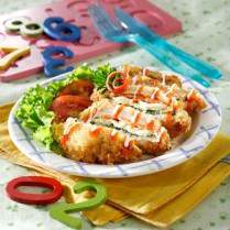 Cara membuat Ayam Crispy Lapis Sayuran - Resep Masakan Rumahan