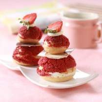 Cara membuat Red Choux Vanilla Creme - Resep Masakan Rumahan