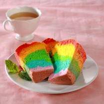 Cara membuat Chiffon Rainbow - Resep Masakan Rumahan