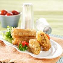 Cara membuat Lumpia Kepiting Kembang Tahu - Resep Masakan Rumahan