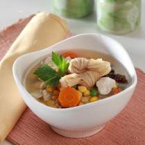 Cara membuat Sup Jagung Ayam Jamur - Resep Masakan Rumahan