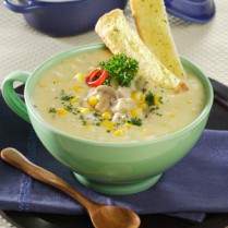 Cara membuat Sup Jagung Kental - Resep Masakan Rumahan
