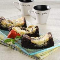 Cara membuat Chocolate Cheese Frozen Brownie - Resep Masakan Rumahan