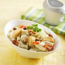 Cara membuat Sawi Putih Tumis Taosi - Resep Masakan Rumahan