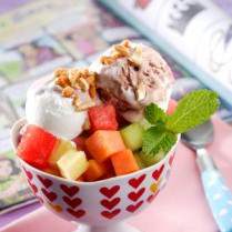 Cara membuat Es Krim Buah Campur - Resep Masakan Rumahan