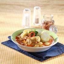 Cara membuat Lontong Opor Pedas - Resep Masakan Rumahan