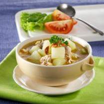 Cara membuat Labu Siam Kuah Serabut - Resep Masakan Rumahan