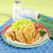 Cara membuat Bakwan Terong Daun Jeruk - Resep Masakan Rumahan