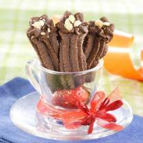 Cara membuat Semprit Cokelat Kenari - Resep Masakan Rumahan