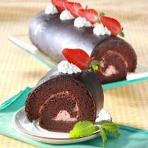 Cara membuat Bolu Gulung Siram Cokelat - Resep Masakan Rumahan