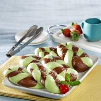 Cara membuat Roti Kukus Cokelat Pandan - Resep Masakan Rumahan