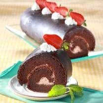 Cara membuat Bolu Gulung Siram Cokelat - Resep Masakan Rumahan