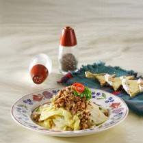 Cara membuat Tumis Sawi Putih Siram Daging - Resep Masakan Rumahan