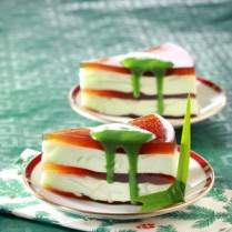 Cara membuat Puding Santan Berlapis - Resep Masakan Rumahan