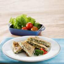 Cara membuat Telur Dadar Sawi Asin - Resep Masakan Rumahan
