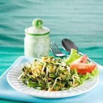Cara membuat Urap Kenikir Bumbu Rebon - Resep Masakan Rumahan