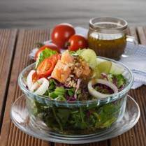 Cara membuat Smoked Salmon Salad - Resep Masakan Rumahan